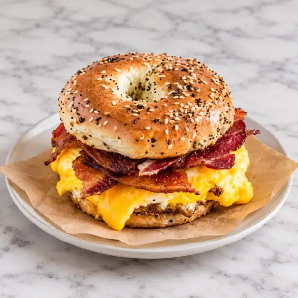 Inside the Morning Munch kitchen - Freshly prepared American,Bakery,Breakfast,Dessert,Sandwiches for online ordering.