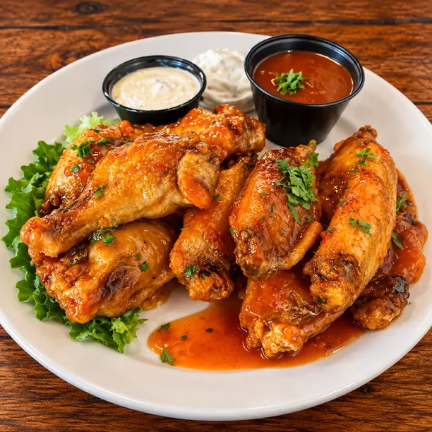 Close-up of popular American,Beer,Burgers,Sandwiches,Wings favorites for Fort Pierce takeaway and online orders.