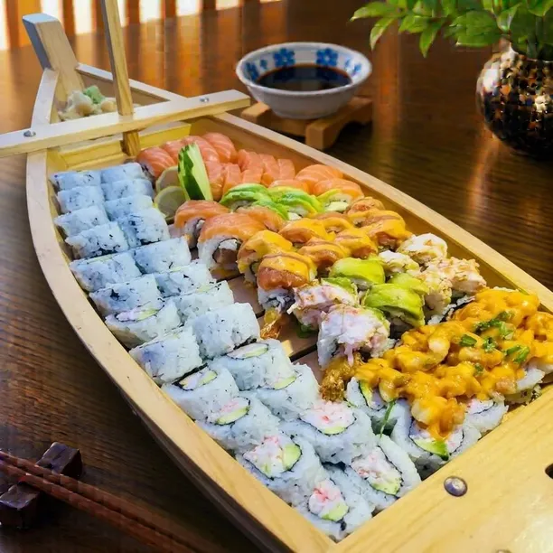Authentic Japanese,Sushi dishes from the top-rated Kazoku Japanese Restaurant kitchen in Burnsville.