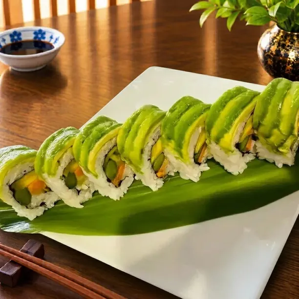 Signature Japanese,Sushi delicacies handcrafted by Kazoku Japanese Restaurant expert chefs.