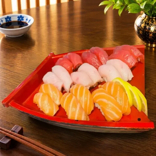 Close-up of popular Japanese,Sushi favorites for Burnsville takeaway and online orders.