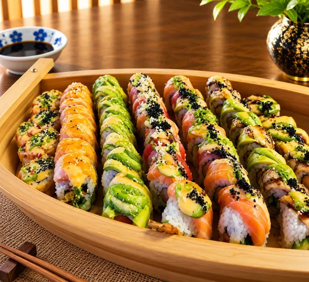 Inside the Kazoku Japanese Restaurant kitchen - Freshly prepared Japanese,Sushi for online ordering.