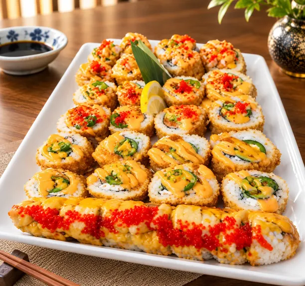 Traditional Japanese,Sushi recipes - Best-selling Japanese,Sushi meals at Kazoku Japanese Restaurant Burnsville.