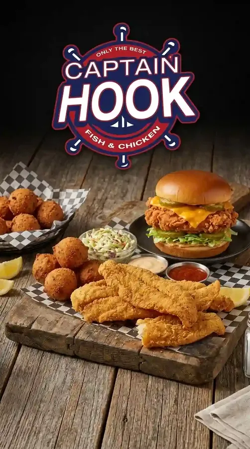 Captain Hook Fish & Chicken - Demo - Mobile Promotional Banner
