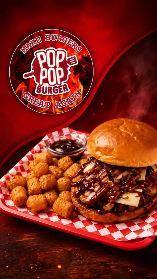 Pop Pop Burgers - Mobile Promotional Banner