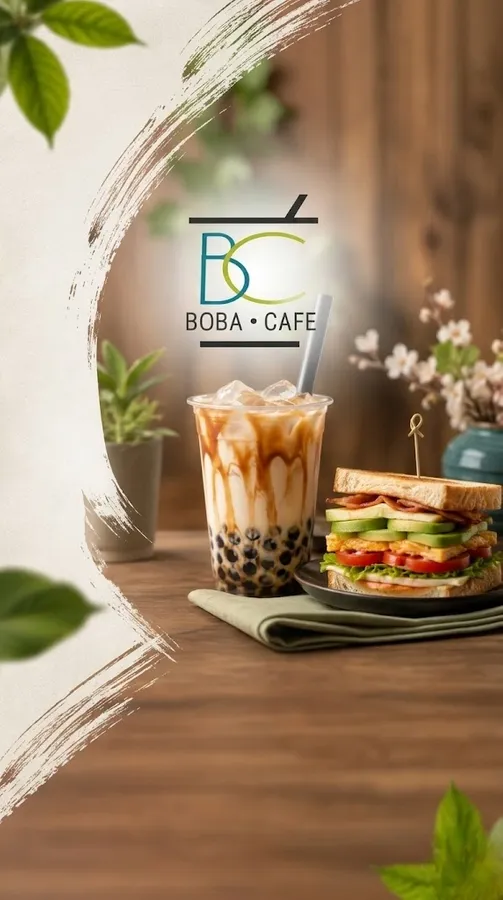 Boba Cafe - Mobile Promotional Banner