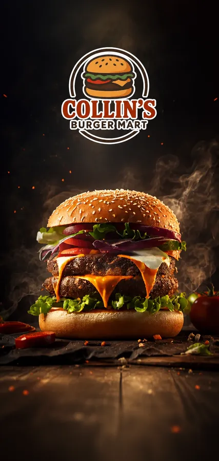 Collins Burger Mart - Mobile Promotional Banner
