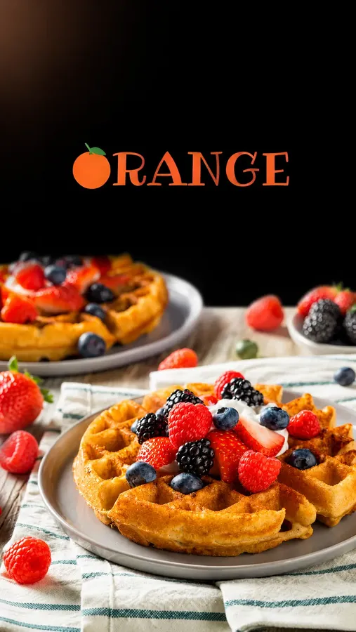 Orange Crepes and Juice - Mobile Promotional Banner