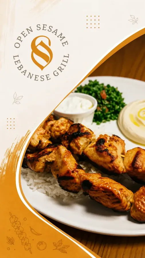 Open Sesame Lebanese Grill - Demo - Mobile Promotional Banner
