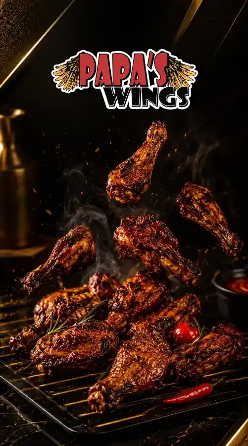 Papa's Wings N Burgers - Mobile Promotional Banner