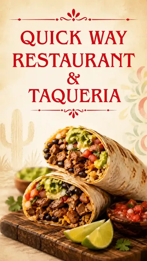 Quick Way Taqueria & Restaurant - Mobile Promotional Banner