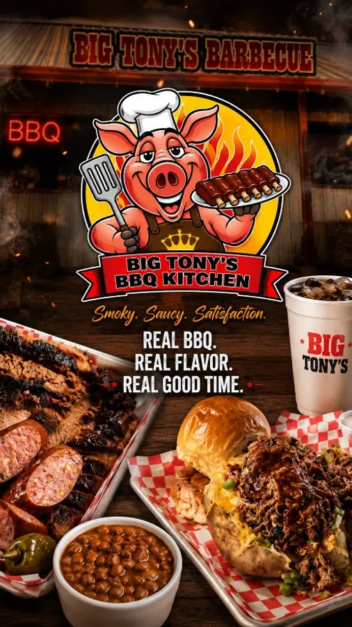Big Tony's BBQ Kitchen - Mobile Promotional Banner
