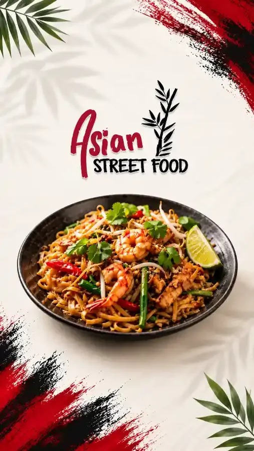 Asian Street Food - Mobile Promotional Banner
