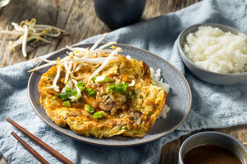 Egg Foo Young & Sweet and Sour