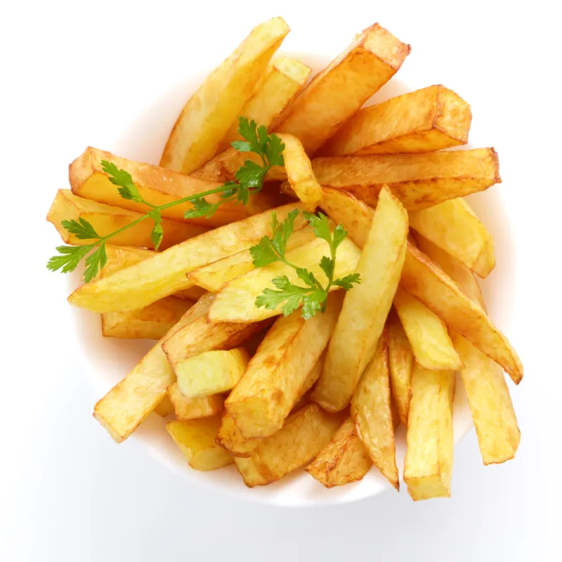 Fries with Food and Meats