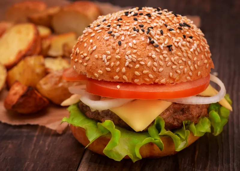 Burger and sandwiches