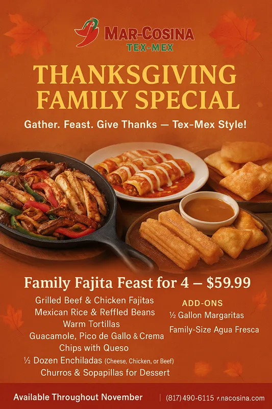 Thanksgiving Tex-Mex Feast Special