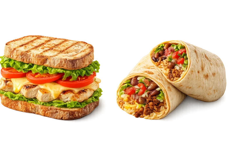 Sandwiches and Burritos