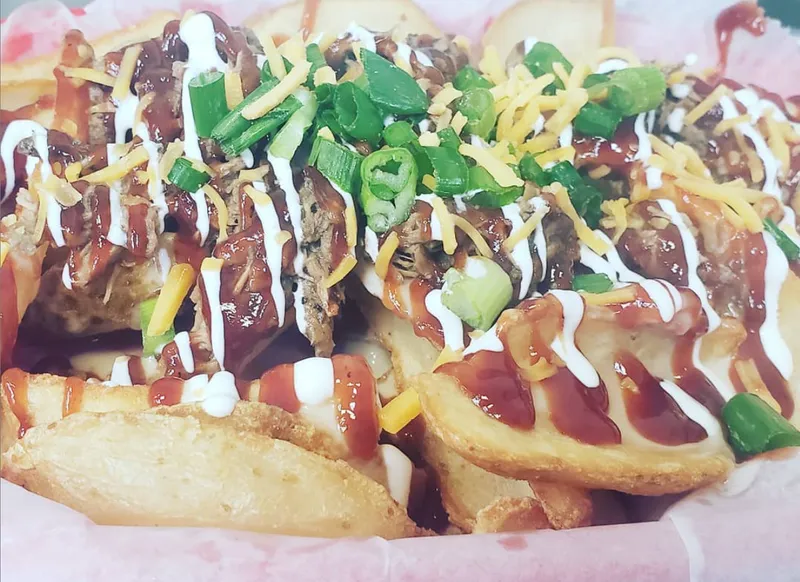 Brisket and Queso Loaded Fries
