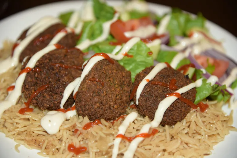 Falafel over Rice Platter
