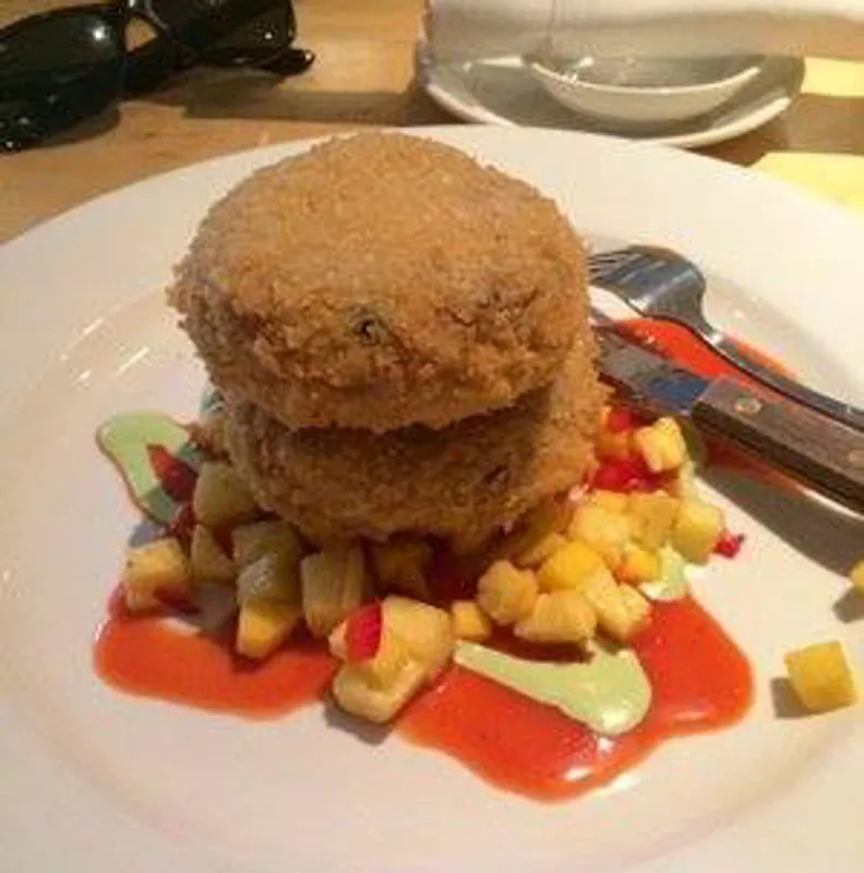 Crab Cakes with Pineapple And Mango Salsa