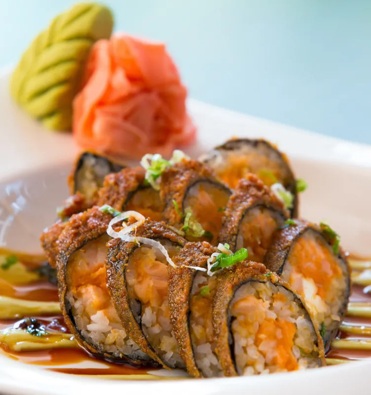 Wasabi Crusted Salmon Roll