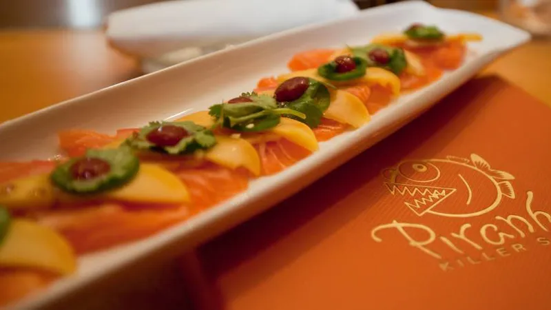 Salmon Ceviche with Jalapeno Cilantro And Mango