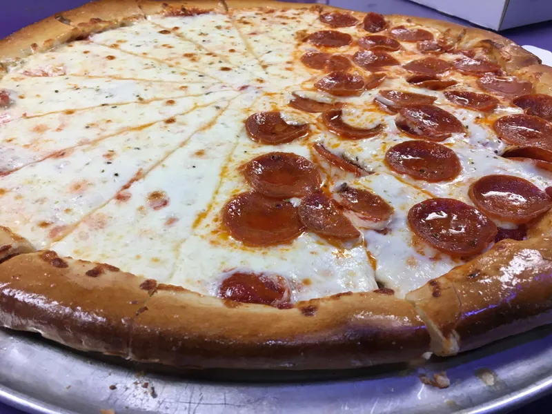 1/2 Mr. Happy & 1/2 BYO Pizza