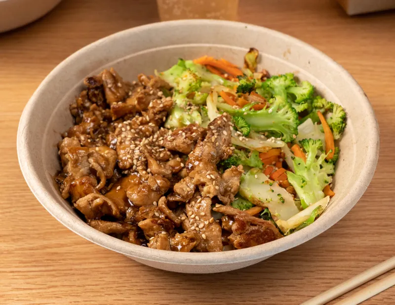 Kids chicken teriyaki bowl