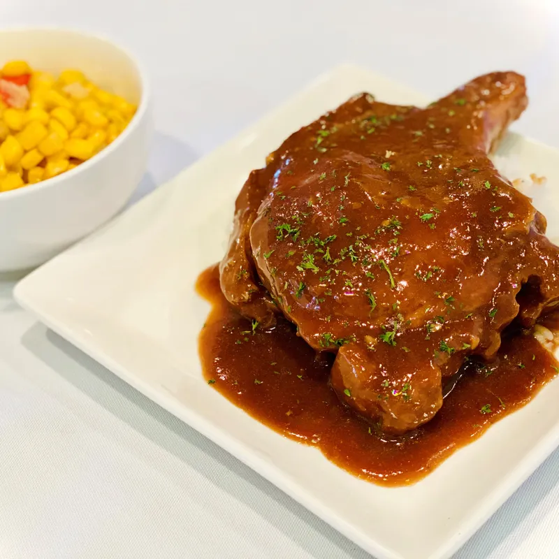 One Smothered Pork Chop