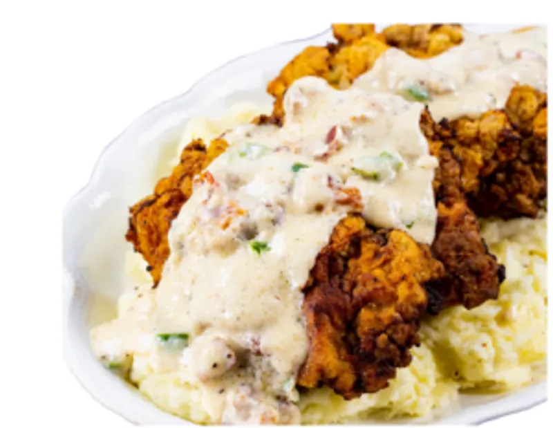 Chicken Fried Chicken And Mashed Potatoes