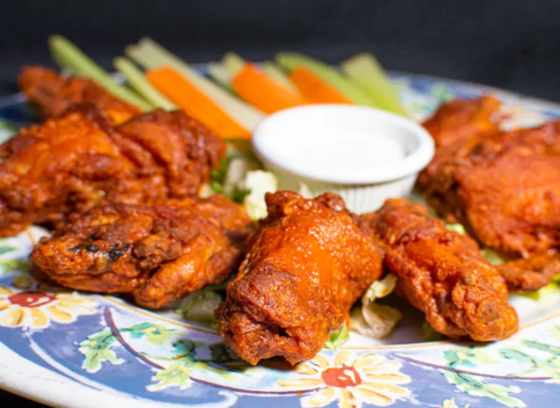 6 Bone-less Wings with French Fries