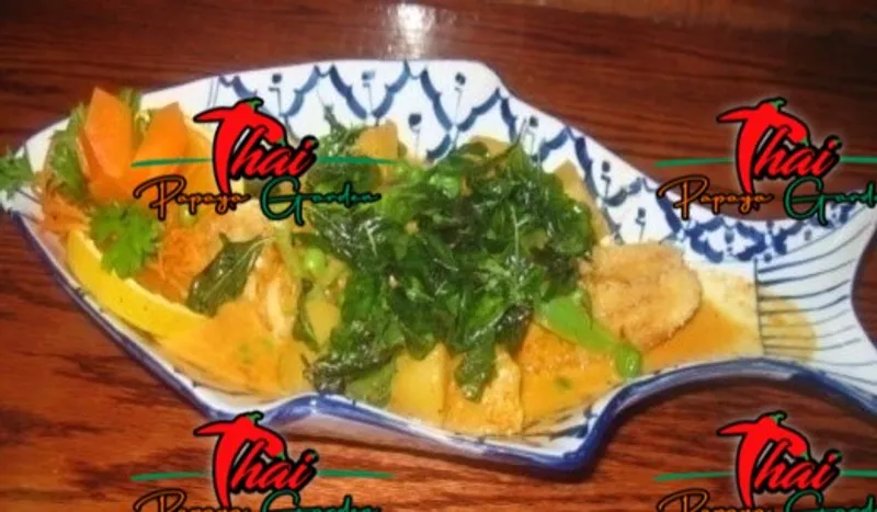 62. Pla Chu Chee Crispy Fish with Curry Sauce