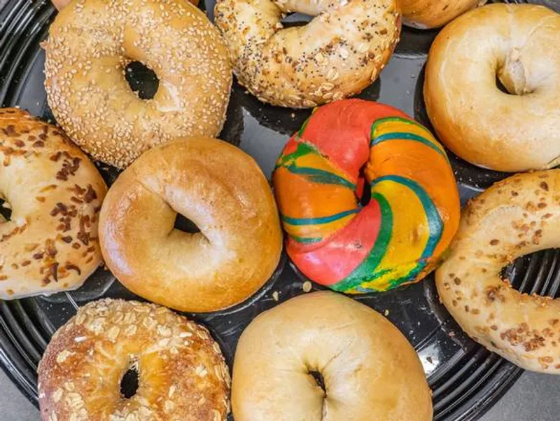 Bagel Bag with 2 Tubs of cream cheese