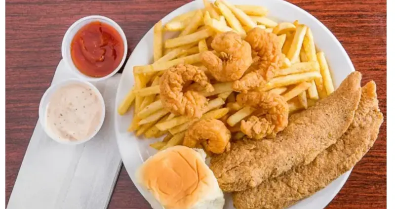 2 Fish  + 5 Shrimp  + Small side