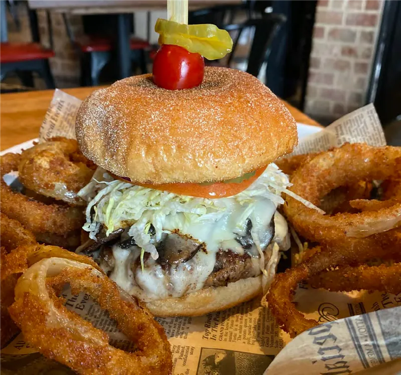 Mushroom Swiss Burger