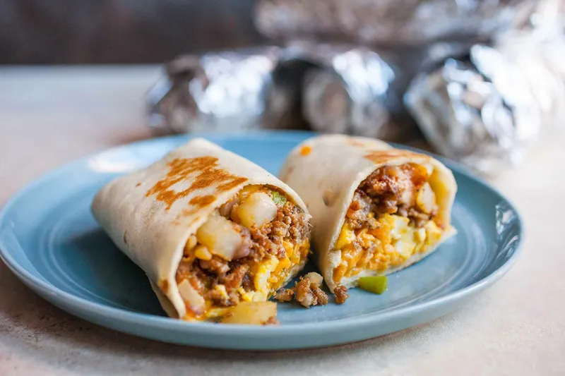 Philly Cheesesteak Breakfast Burrito