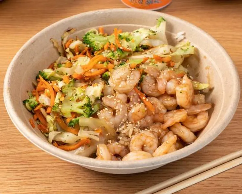 Shrimp teriyaki bowl