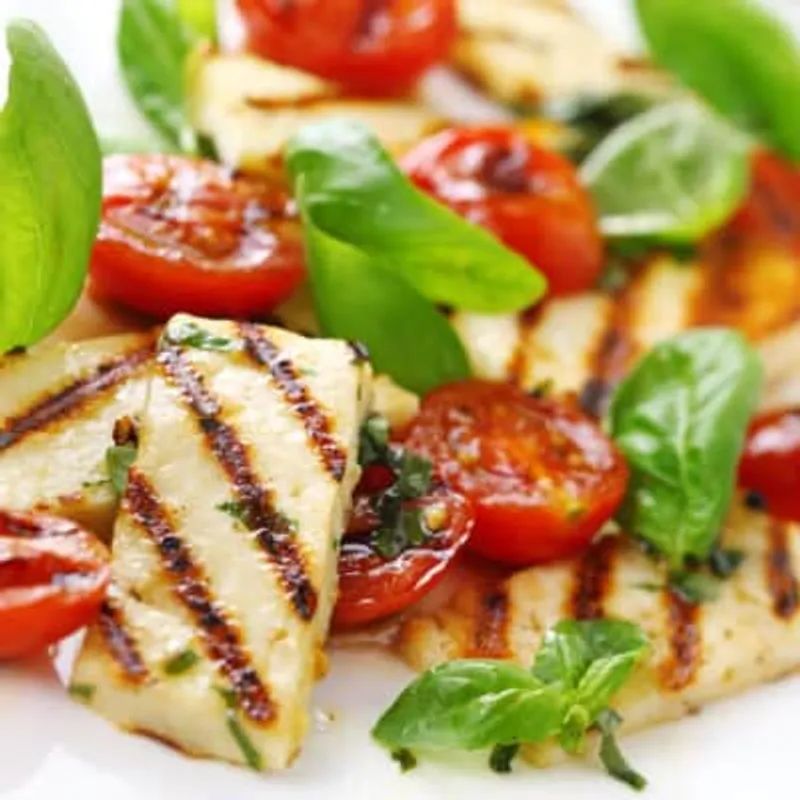 Fried Halloumi Cheese Sandwich