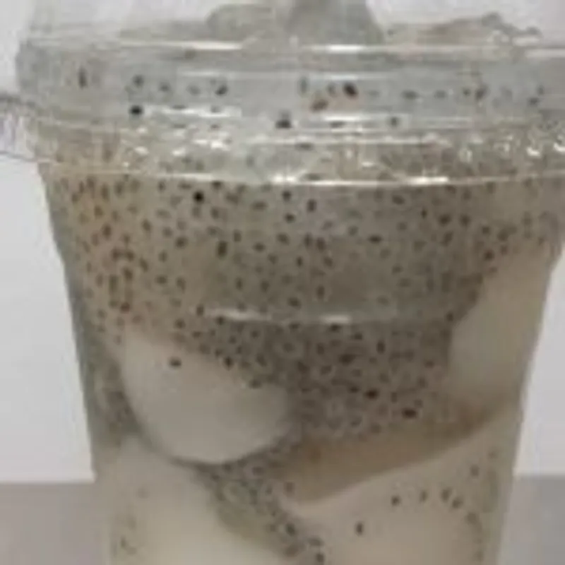 K8. Fresh Coconut juice w/ Chia Seeds