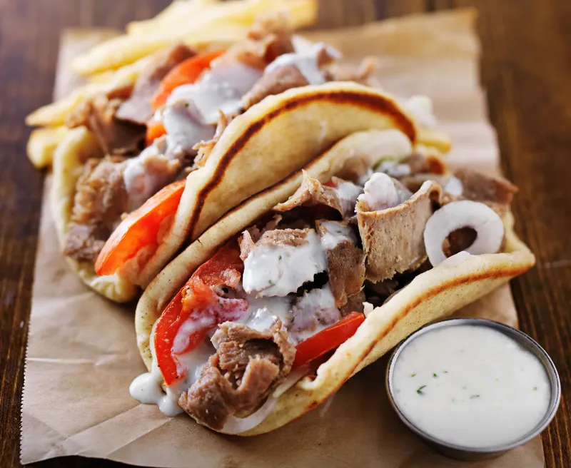 Gyro With Cucumber Sauce
