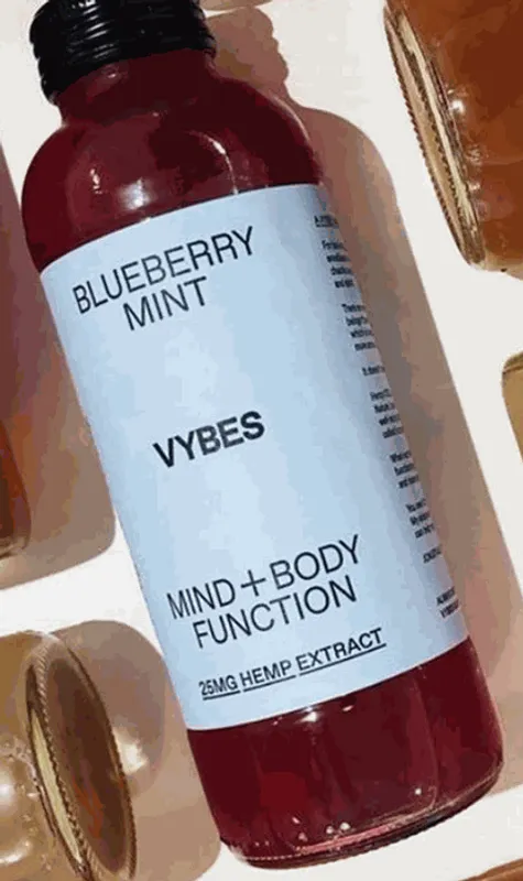 Vybes CBD Drink-Blueberry Mint