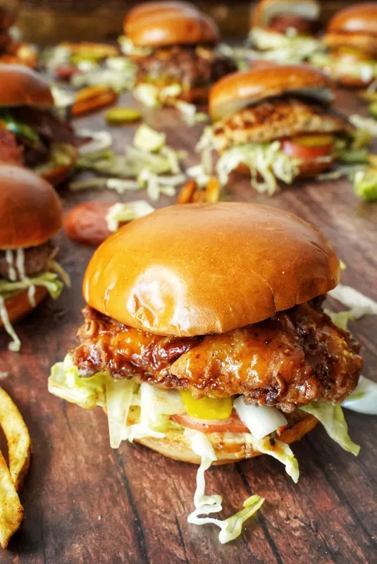 Pecan Crusted Chicken Burger