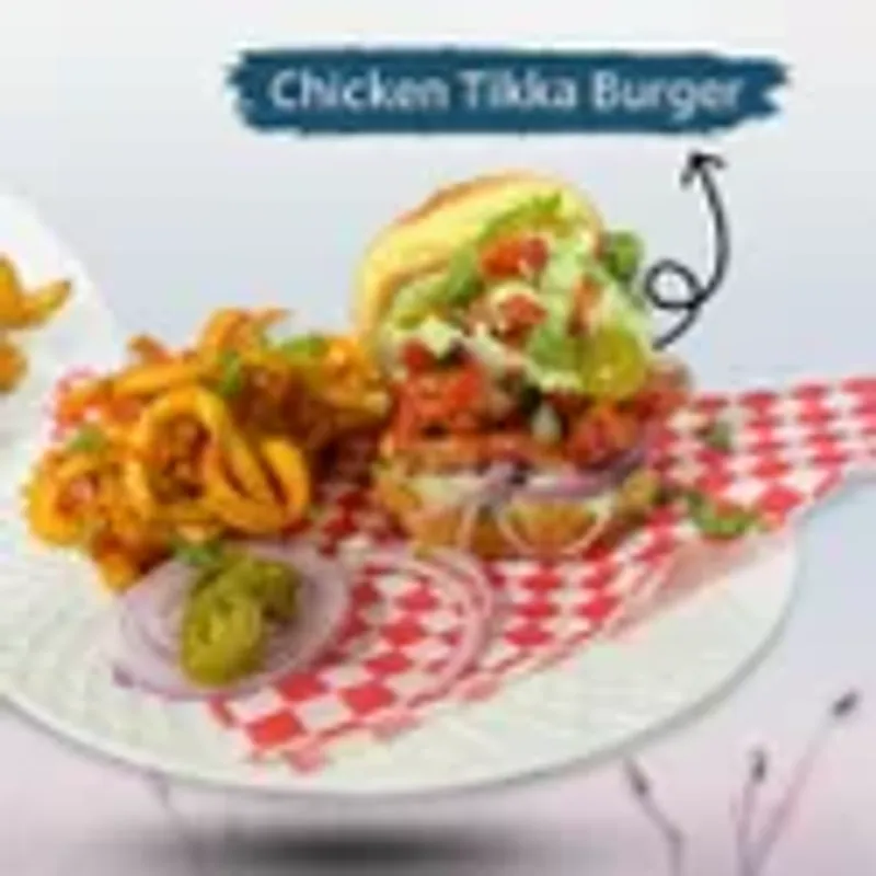 KC Chicken Tikka Burger