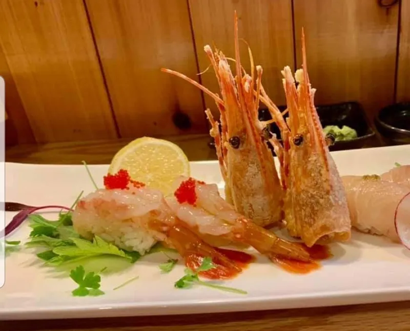 Sweet shrimp (Ama Ebi) sushi
