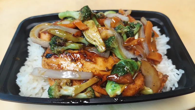 Salmon Teriyaki Don