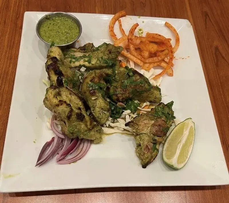 Green Chicken Kebabs