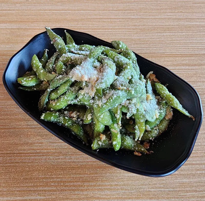 Garlic & Parmesan Edamame