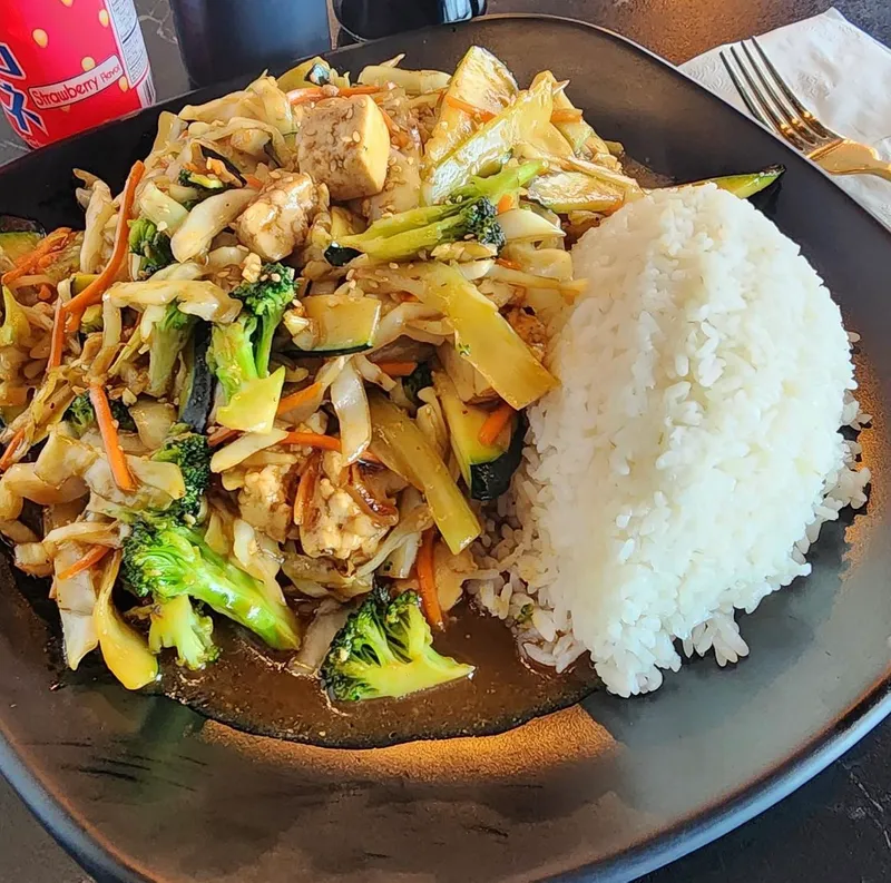 Tofu stir-fried
