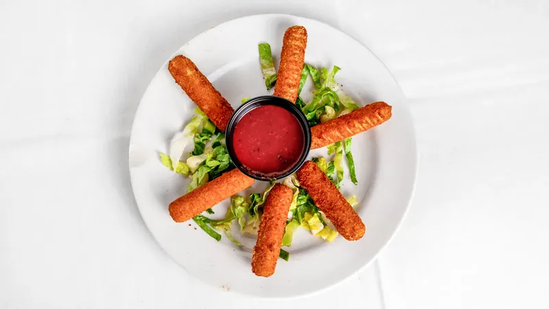 Mozzarella Sticks, Fried Mushrooms, Jalapeno Poppers
